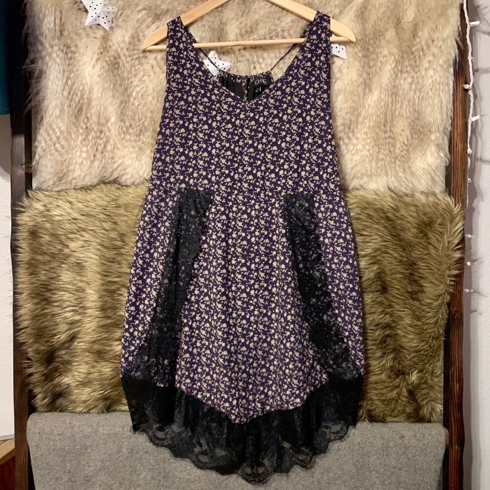 Catch Me Floral & Lace Dress